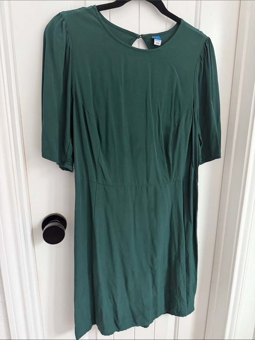 Forest Green Casual Short Sleeve Dress